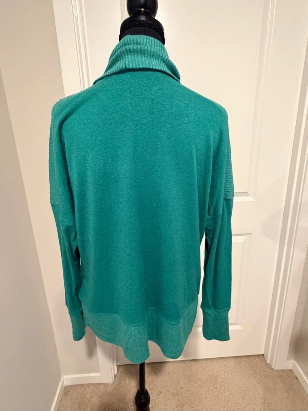 Simply Vera Vera Wang Teal Cowlneck Sweater